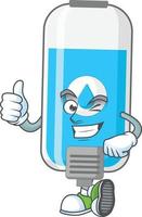 Wall hand sanitizer Cartoon character vector