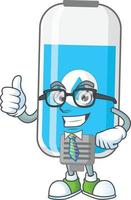 Wall hand sanitizer Cartoon character vector