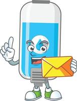 Wall hand sanitizer Cartoon character vector