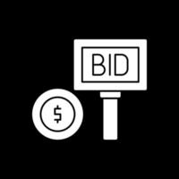 Bid Vector Icon Design