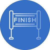 Finish Line Vector Icon Design