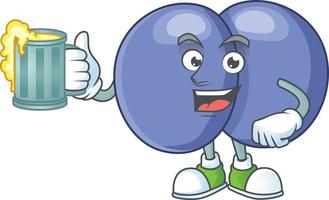 Streptococcus pneumoniae Cartoon character vector