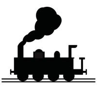 Black train illustration png vector