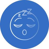 Sleeping Face Vector Icon Design