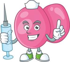 Streptococcus pyogenes Cartoon character vector