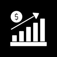 Growth Graph Vector Icon Design