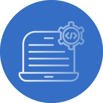 diseño de icono de vector de configuración de código