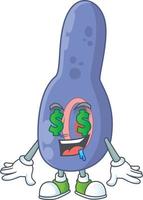 Clostrisium botulinum Cartoon character vector