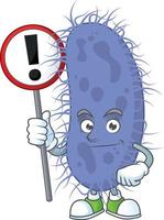 Salmonella typhi Cartoon character vector