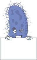 Salmonella typhi Cartoon character vector