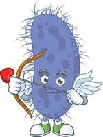 Salmonella typhi Cartoon character vector