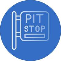 Pit Stop Vector Icon Design