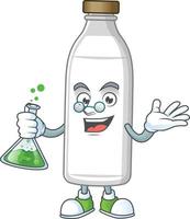 Milk bottle Cartoon character vector