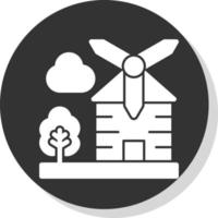 Windmill Vector Icon Design