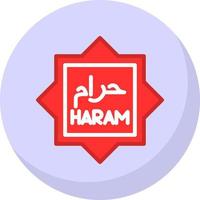 diseño de icono de vector haram