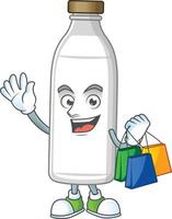 Milk bottle Cartoon character vector