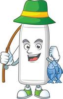 Milk bottle Cartoon character vector