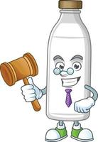 Milk bottle Cartoon character vector