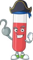 Red test tube Cartoon character vector