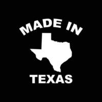 Made in Texas with Texas map. vector
