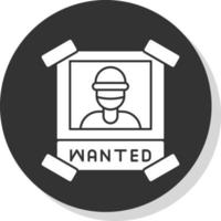 Wanted Vector Icon Design