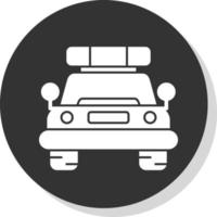 diseño de icono de vector de coche de policía