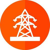 Electric Pole Vector Icon Design