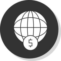 diseño de icono de vector financiero mundial