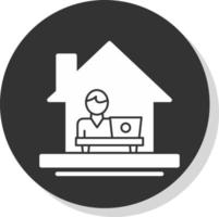 Work From Home Vector Icon Design