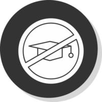 sin diseño de icono de vector de educación