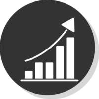 Growth Graph Vector Icon Design