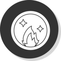 Ring Of Fire Vector Icon Design