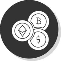 diseño de icono de vector de criptomoneda