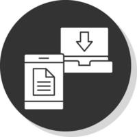 File Transfer Vector Icon Design