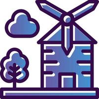 Windmill Vector Icon Design