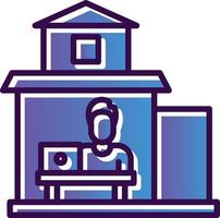 Work From Home Vector Icon Design