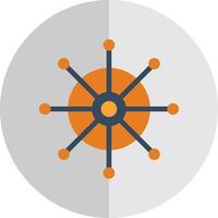 Dharmachakra Vector Icon Design
