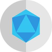 Dice D20 Vector Icon Design