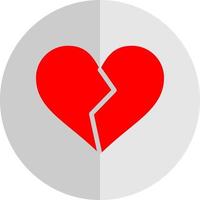 Heart Broken Vector Icon Design