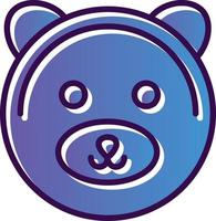 diseño de icono de vector de oso