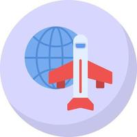 Worldwide Shipping Air Vector Icon Design