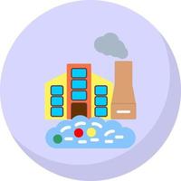 Factory Waste Vector Icon Design