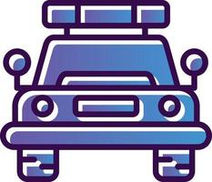 Police Car Vector Icon Design