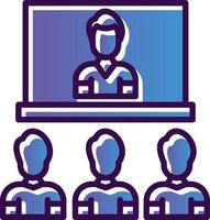 Video Conference Vector Icon Design