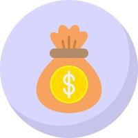 Money Bag Vector Icon Design