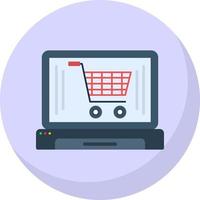 Online Cart Vector Icon Design