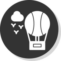 Air Balloon Vector Icon Design