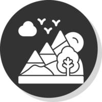 Landscape Vector Icon Design