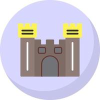 Castle Gate Vector Icon Design