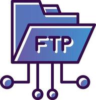 diseño de icono de vector ftp